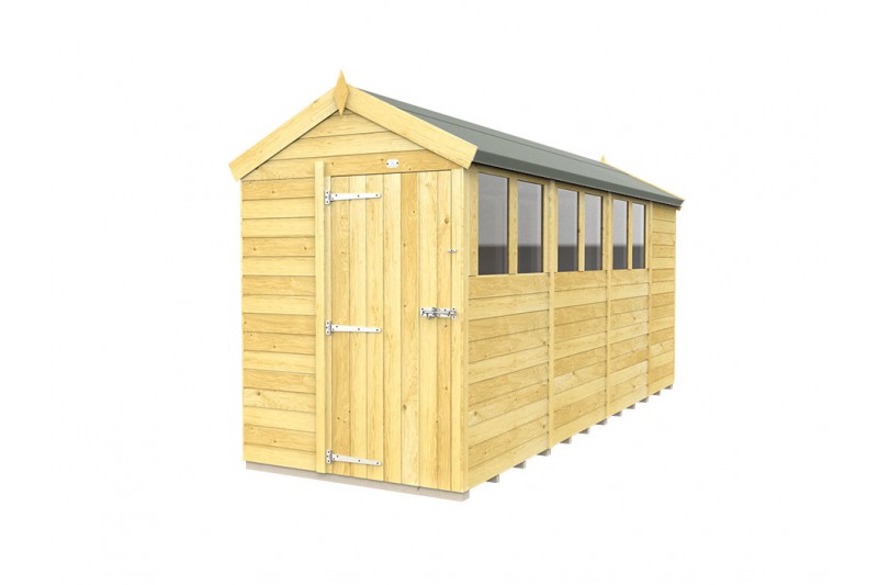 5ft x 15ft Apex Shed