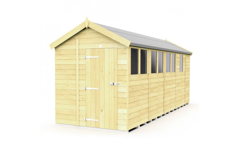 6ft x 17ft Apex Shed