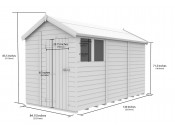 7ft x 12ft Apex Shed