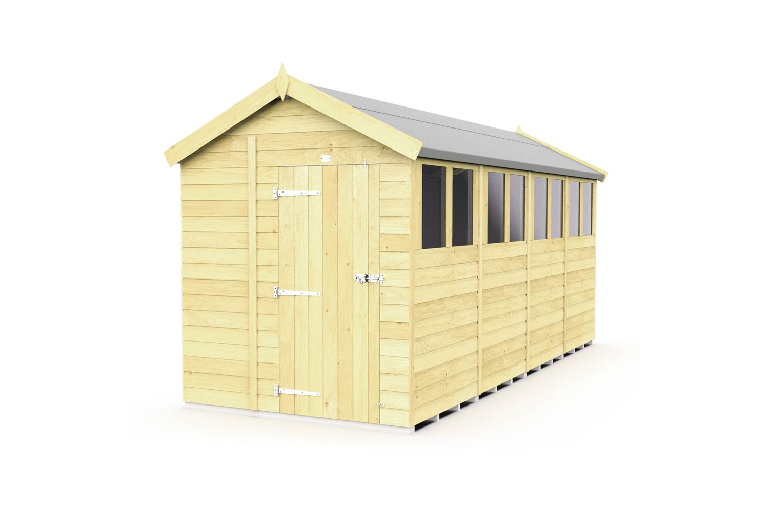 7ft x 16ft Apex Shed