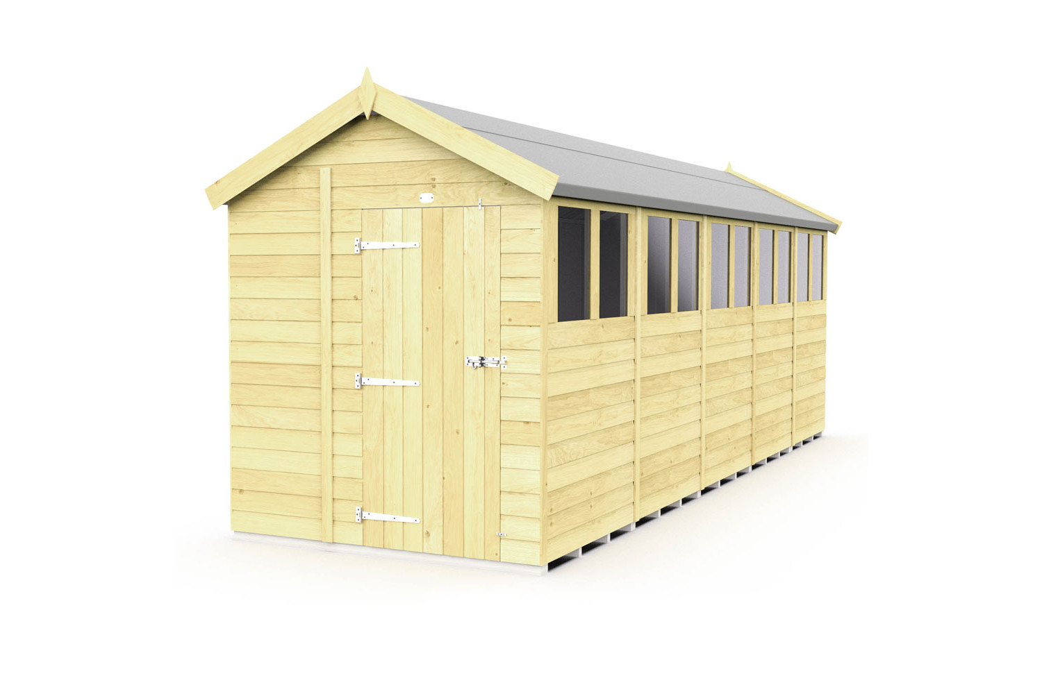 7ft x 20ft Apex Shed
