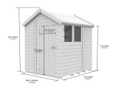 7ft x 6ft Apex Shed