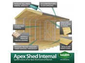 6ft x 13ft Apex Shed