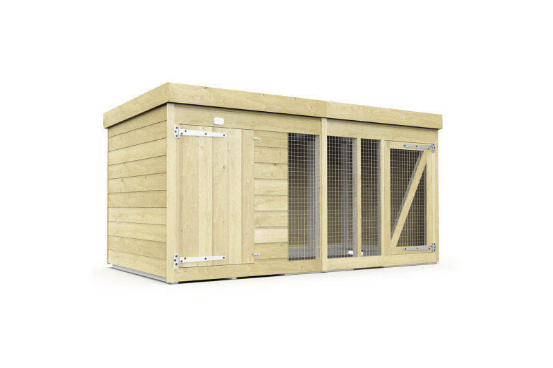 8ft x 4ft Dog Kennel and Run