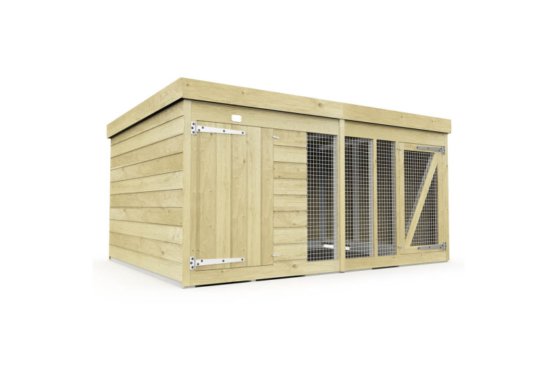 8ft x 6ft Dog Kennel and Run