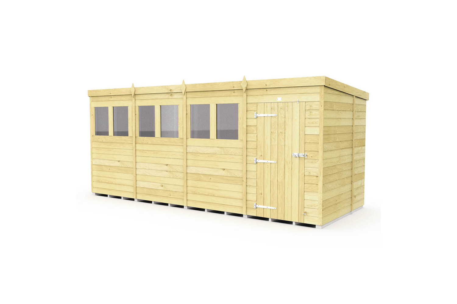 16ft x 6ft Pent Shed