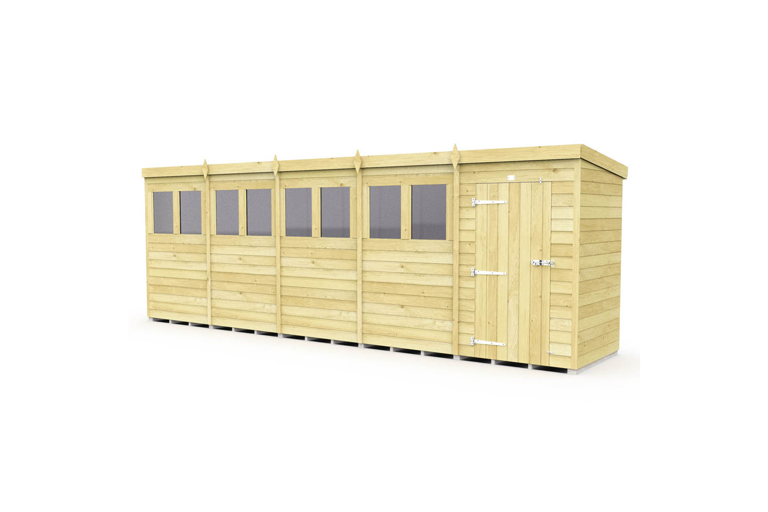 20ft x 4ft Pent Shed