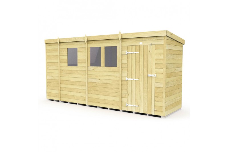 13ft x 4ft Pent Shed