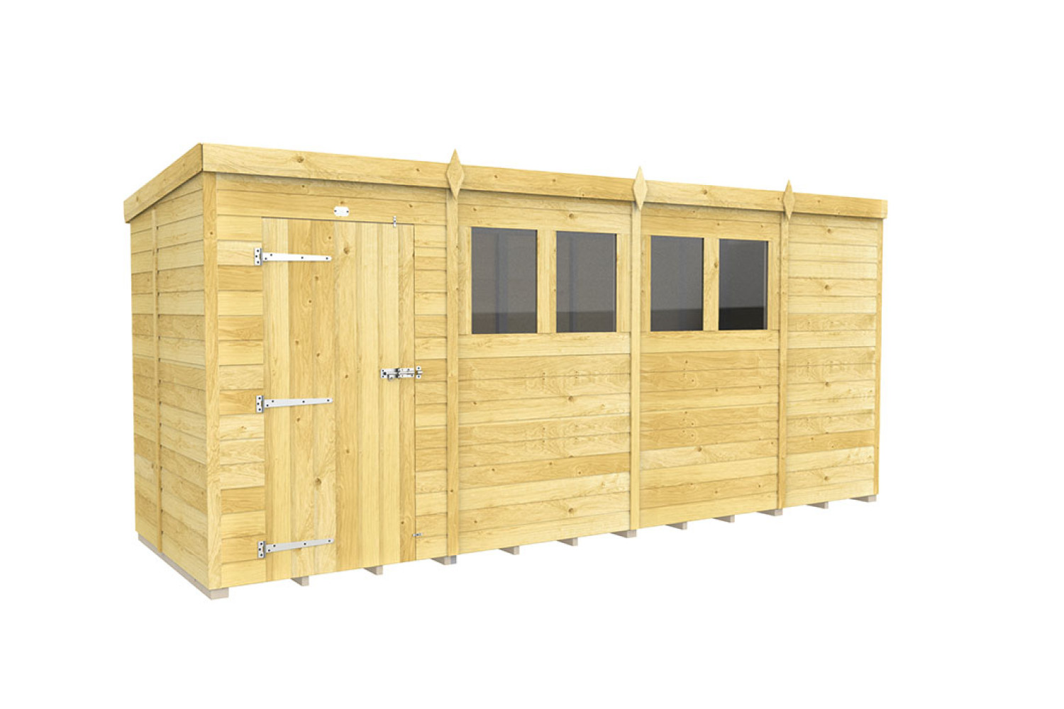 15ft x 5ft Pent Shed