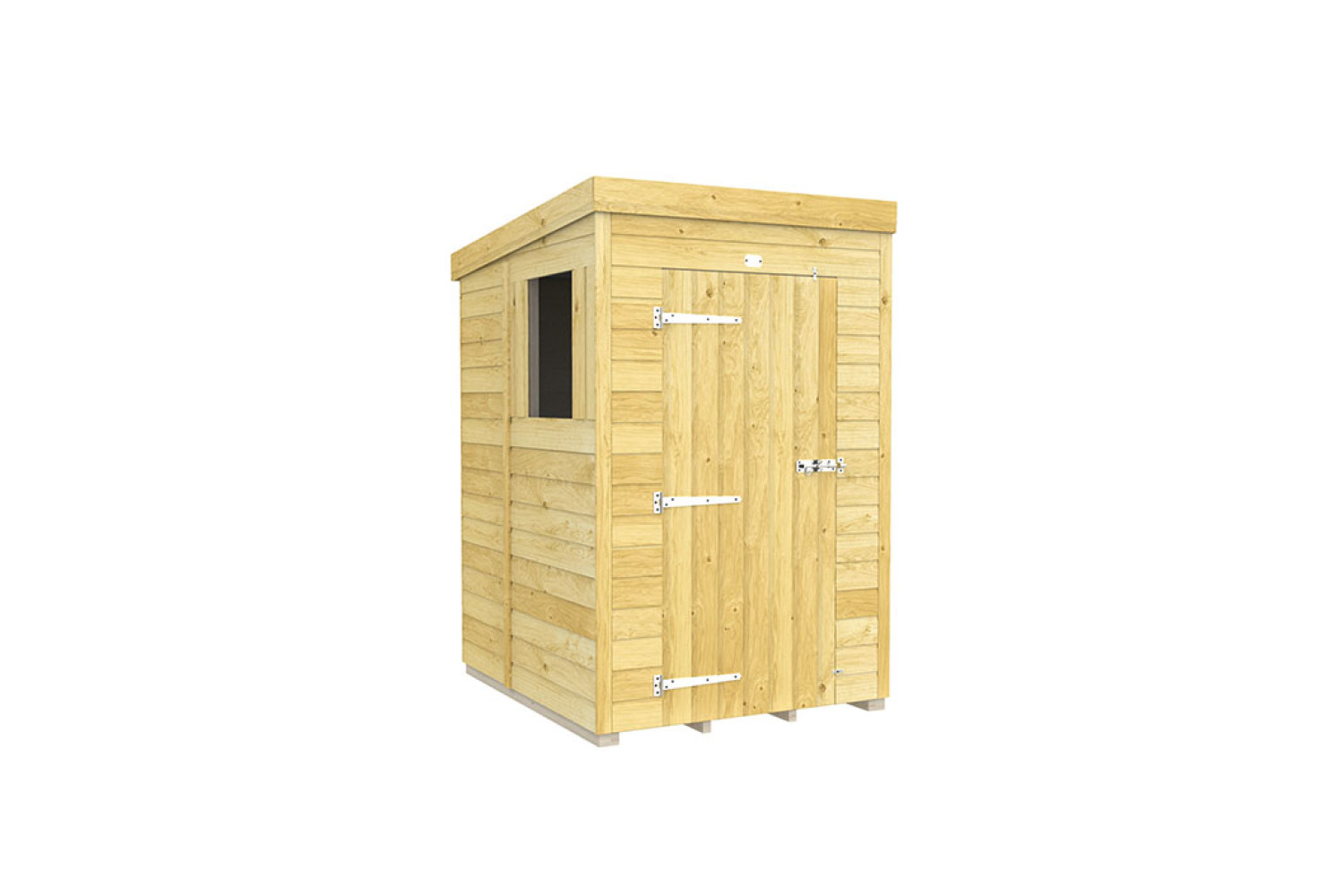 4ft x 5ft Pent Shed
