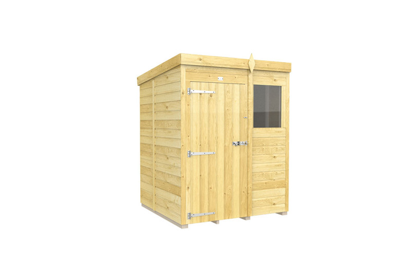 5ft x 5ft Pent Shed