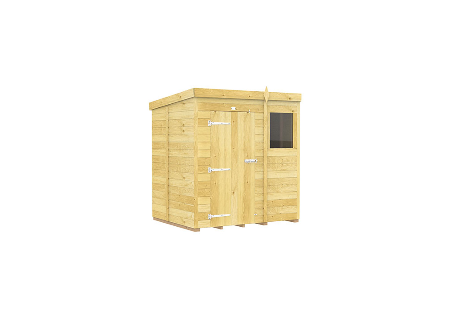 6ft x 5ft Pent Shed