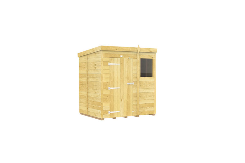 6ft x 5ft Pent Shed