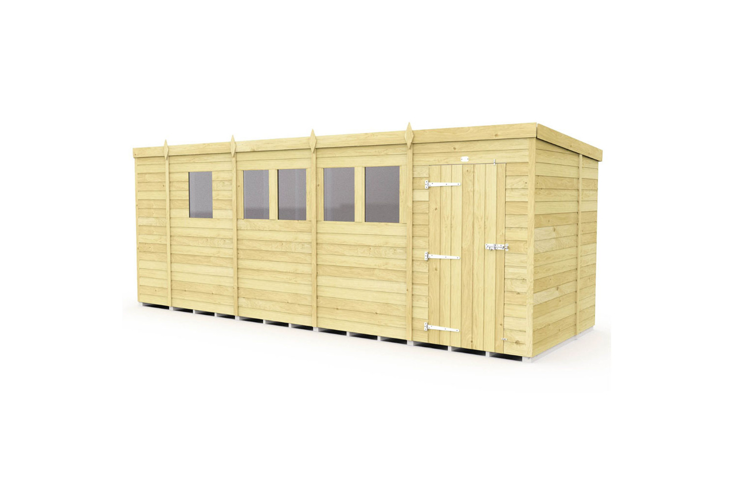 17ft x 7ft Pent Shed