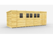 17ft x 7ft Pent Shed