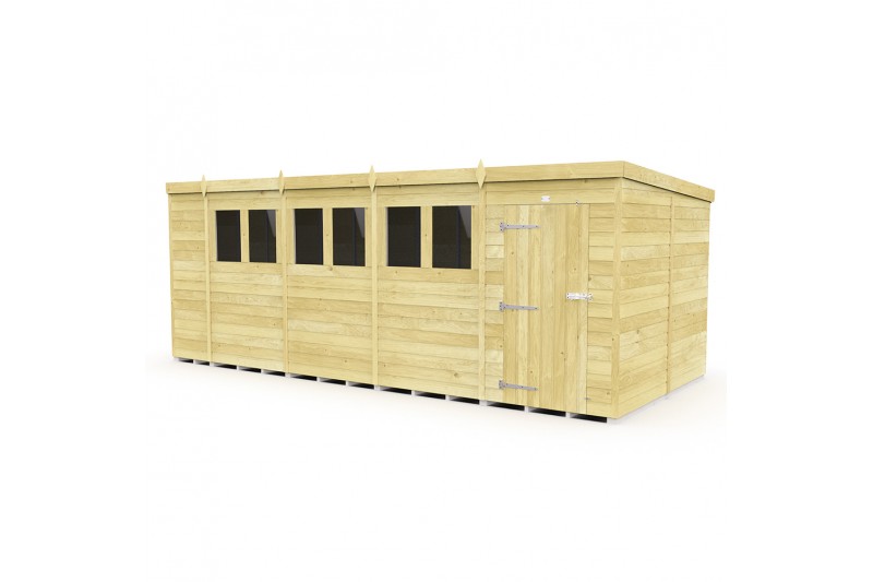19ft x 8ft Pent Shed