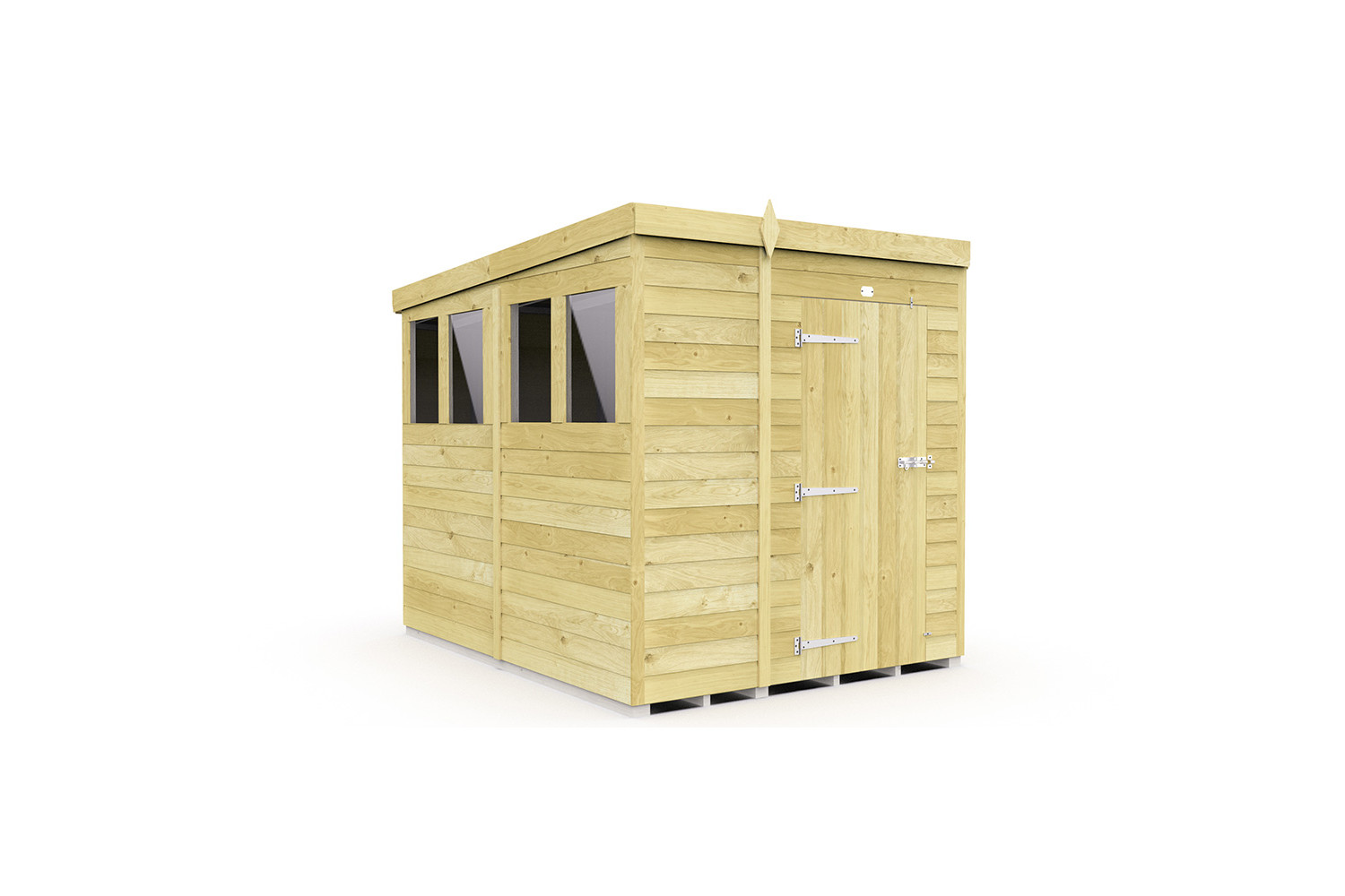 6ft x 8ft Pent Shed