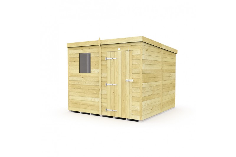 7ft x 8ft Pent Shed