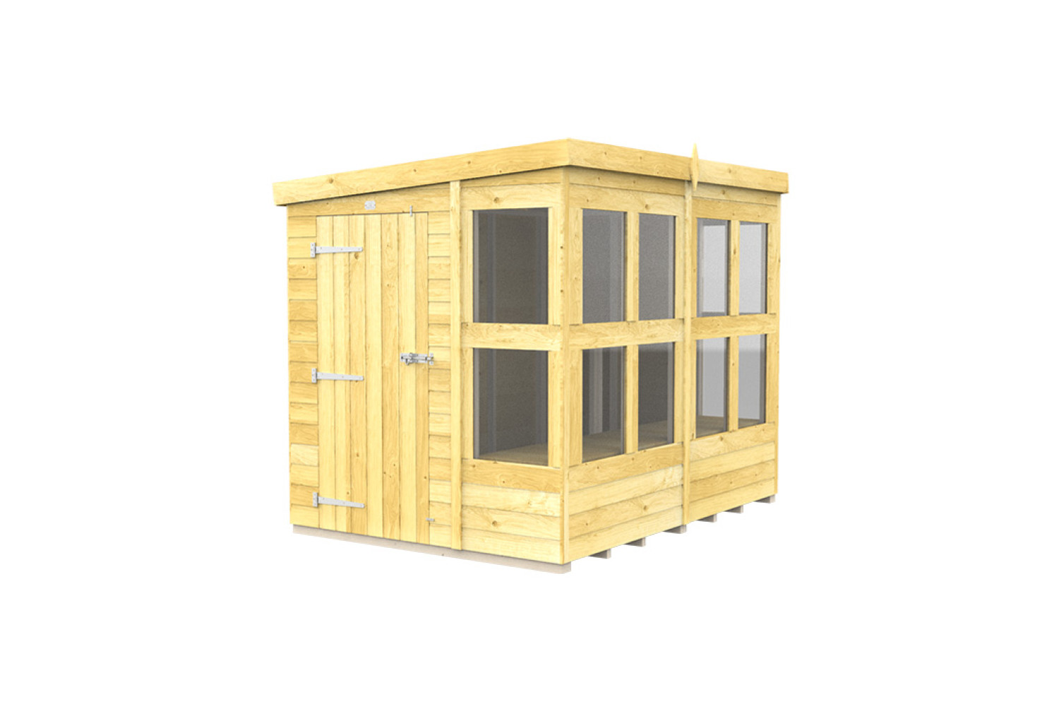 8ft x 6ft Pent Potting Shed