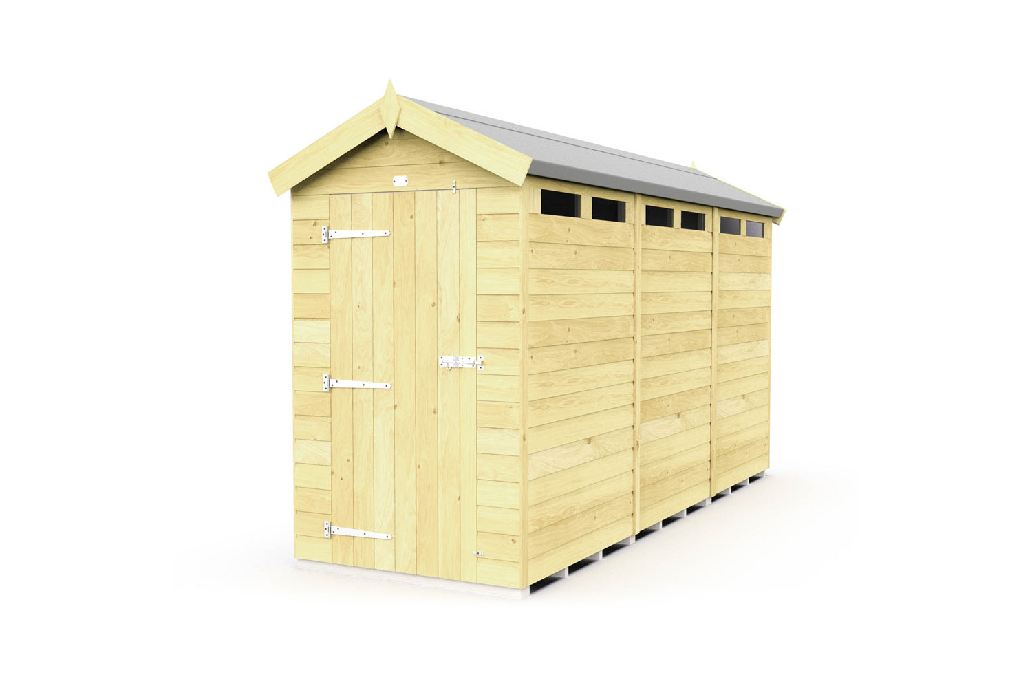 4ft x 12ft Apex Security Shed