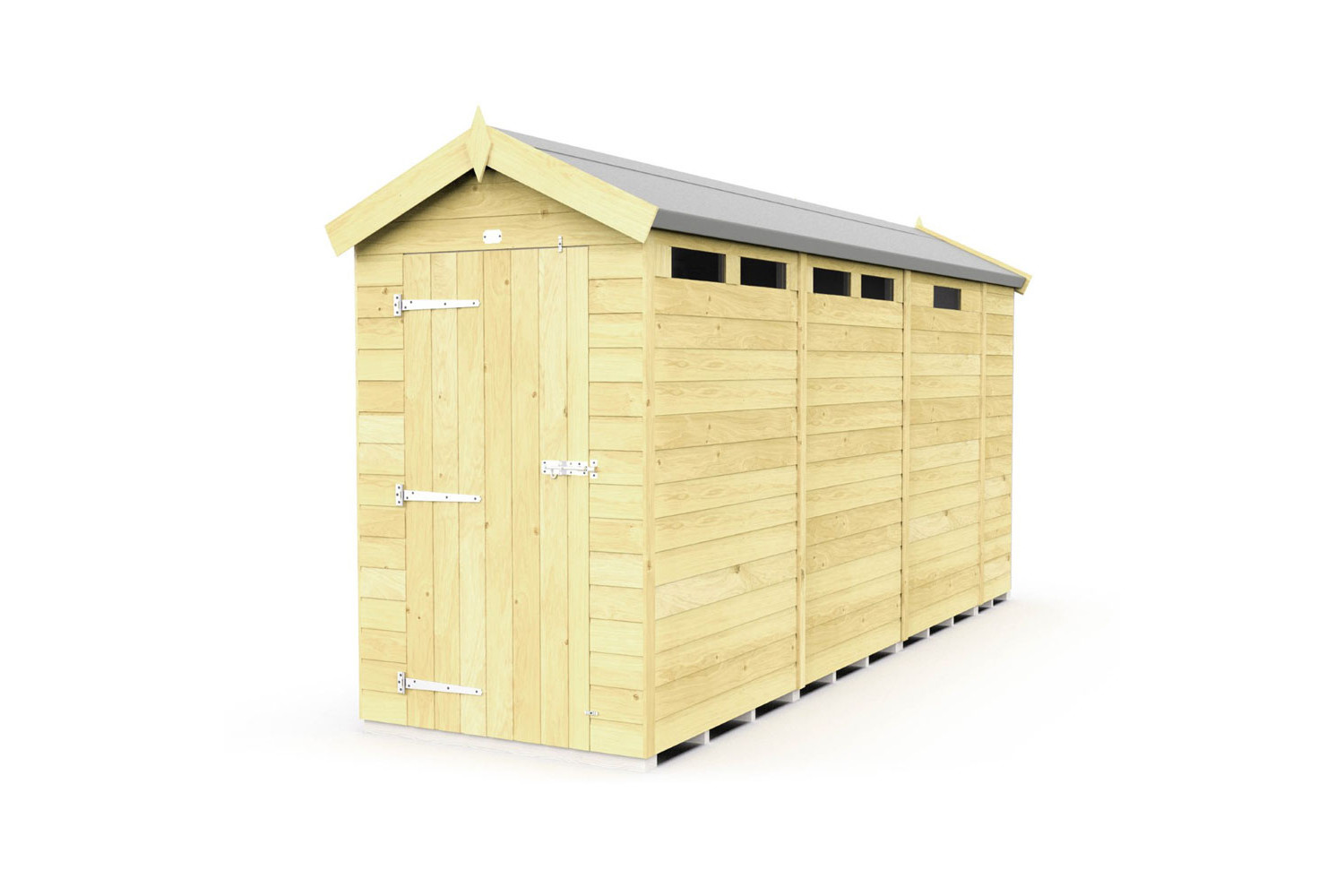 4ft x 13ft Apex Security Shed