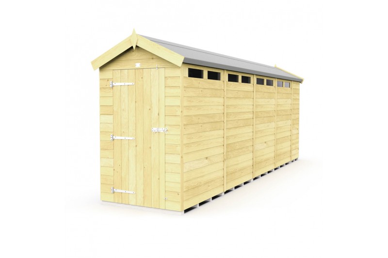 4ft x 18ft Apex Security Shed