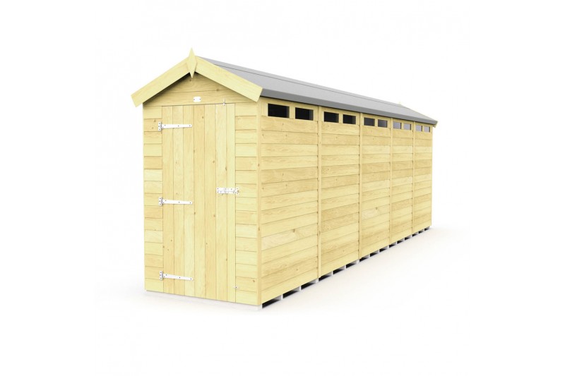 4ft x 20ft Apex Security Shed