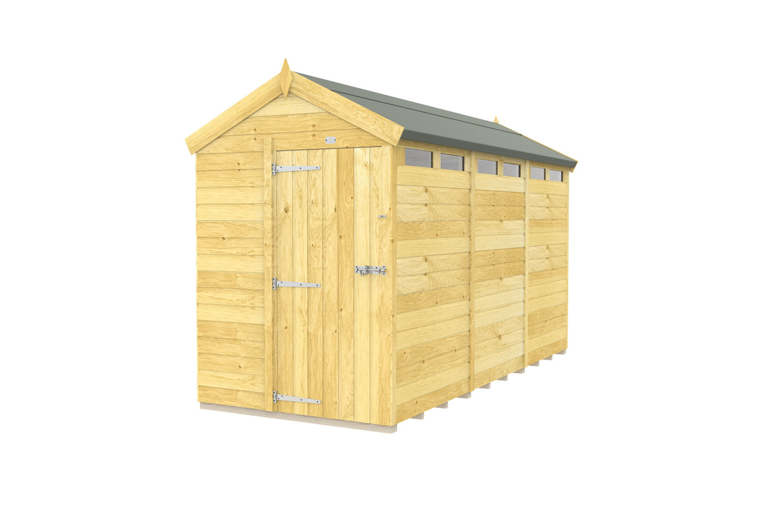 5ft x 12ft Apex Security Shed
