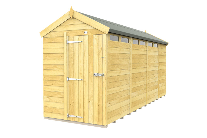 5ft x 15ft Apex Security Shed