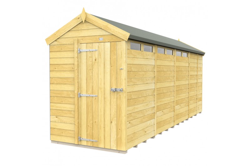 5ft x 17ft Apex Security Shed
