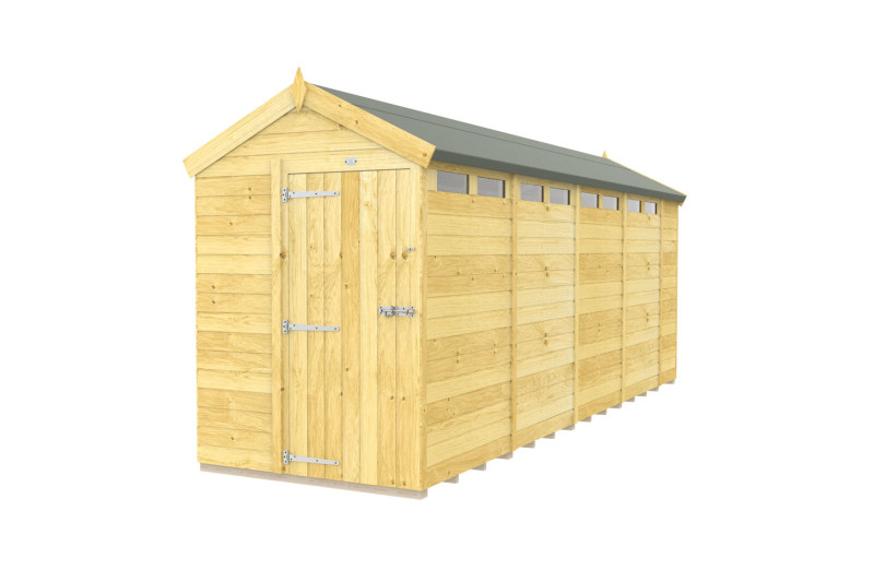 5ft x 18ft Apex Security Shed