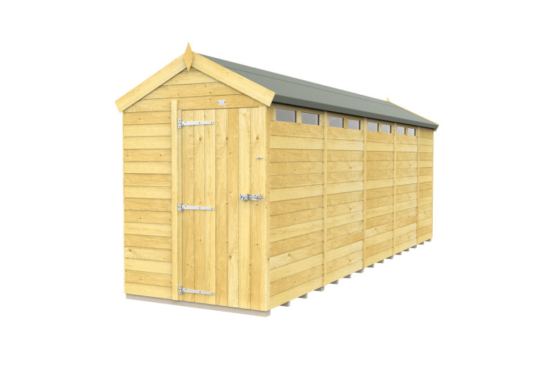 5ft x 19ft Apex Security Shed