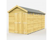 6ft x 16ft Apex Security Shed