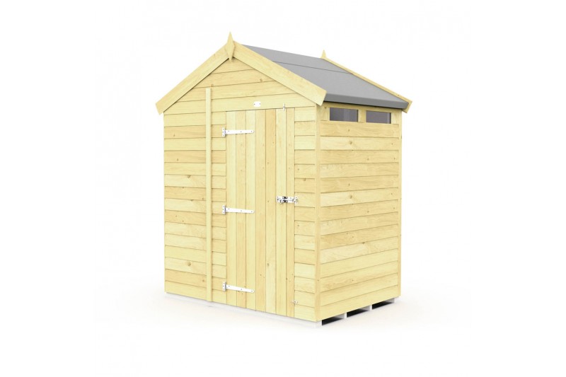 6ft x 4ft Apex Security Shed