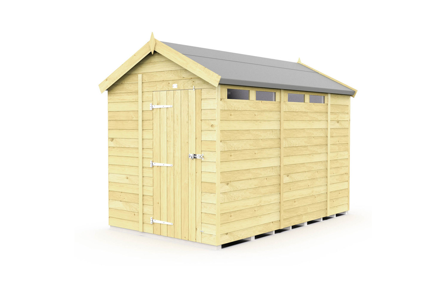 7ft x 10ft Apex Security Shed