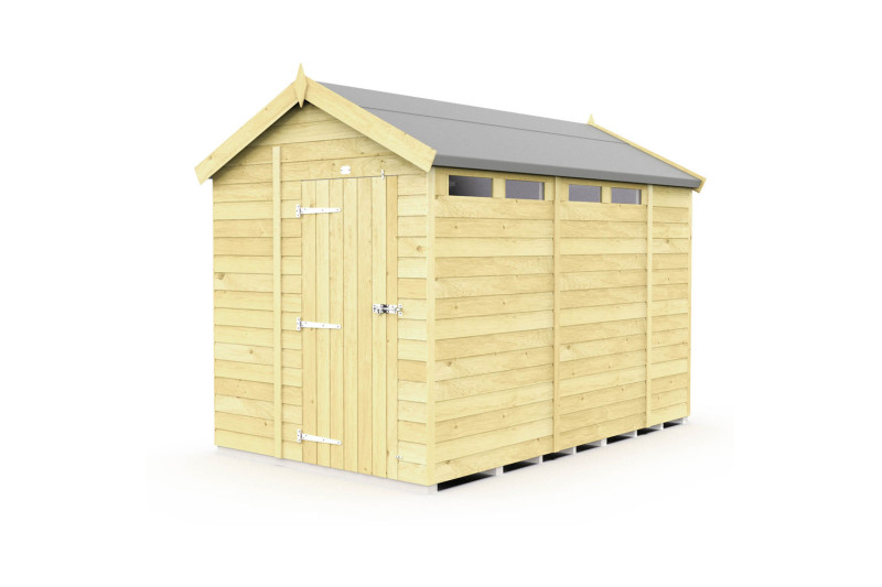 7ft x 10ft Apex Security Shed