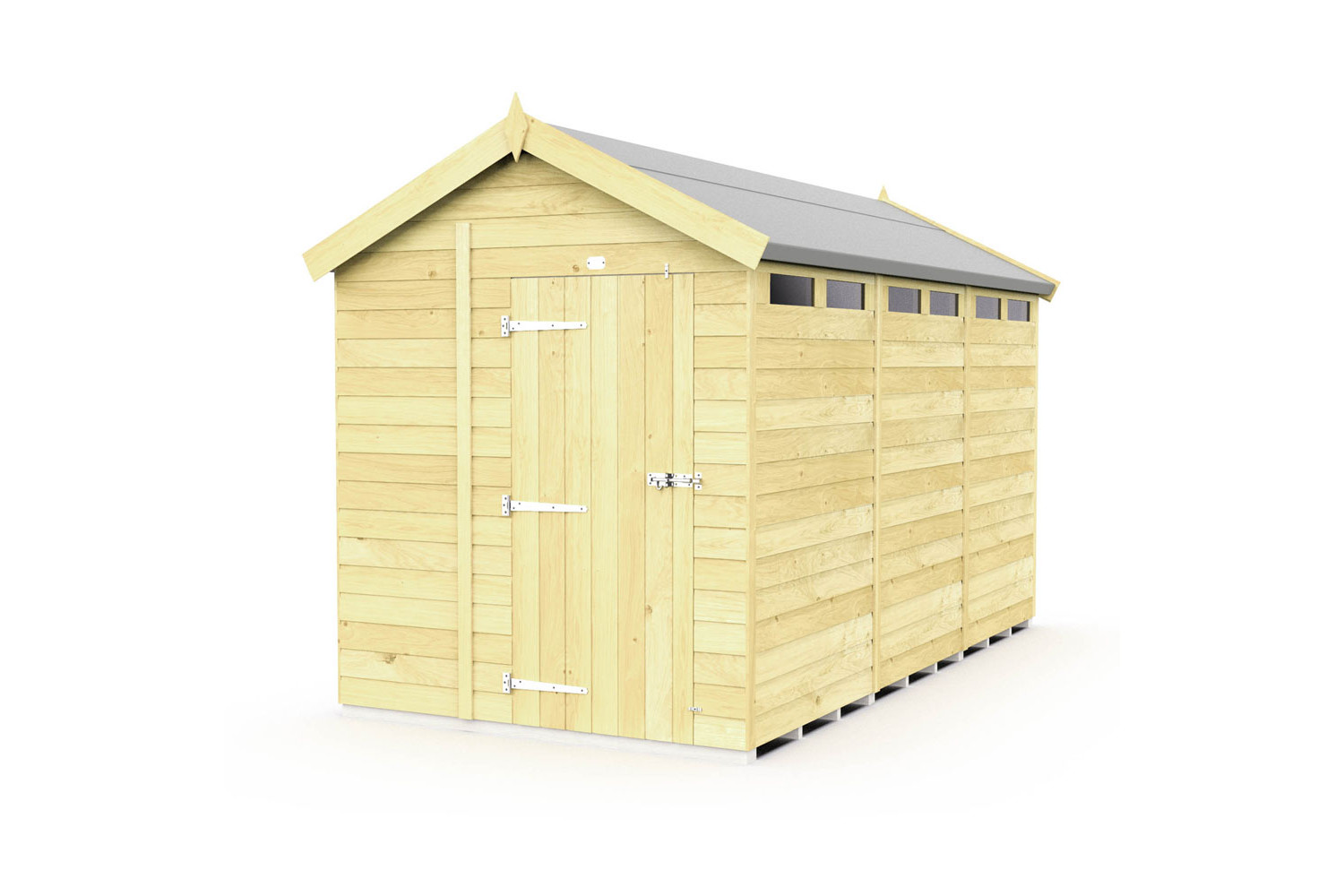 7ft x 12ft Apex Security Shed