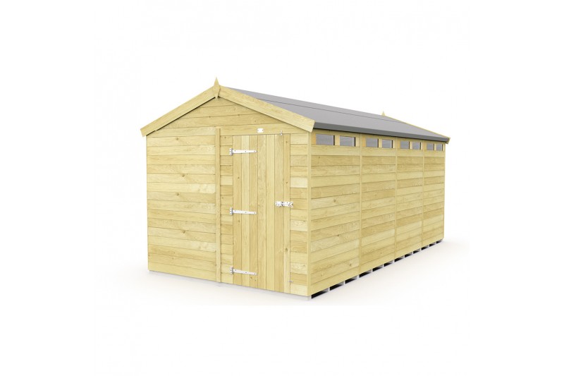 8ft x 16ft Apex Security Shed