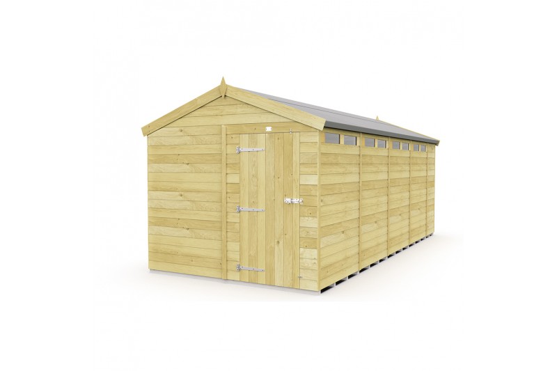 8ft x 19ft Apex Security Shed