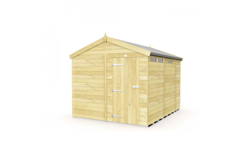 8ft x 9ft Apex Security Shed
