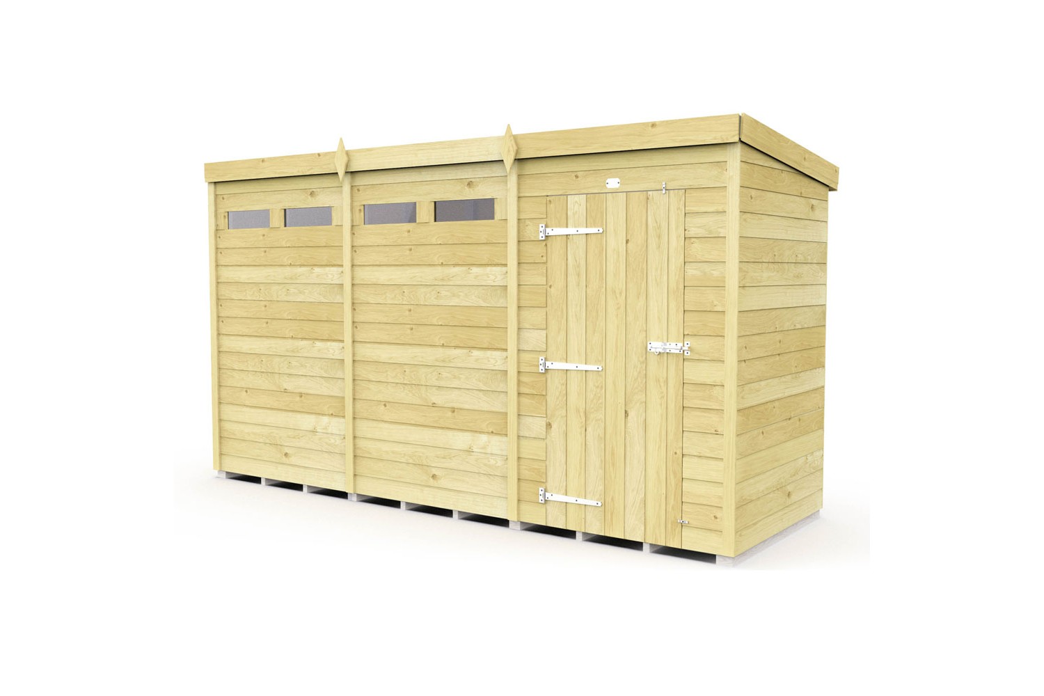 12ft x 4ft Pent Security Shed