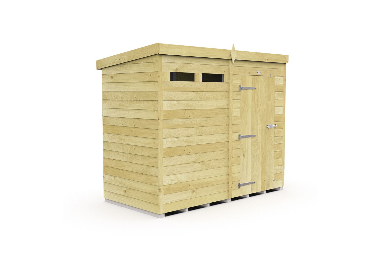 8ft x 4ft Pent Security Shed