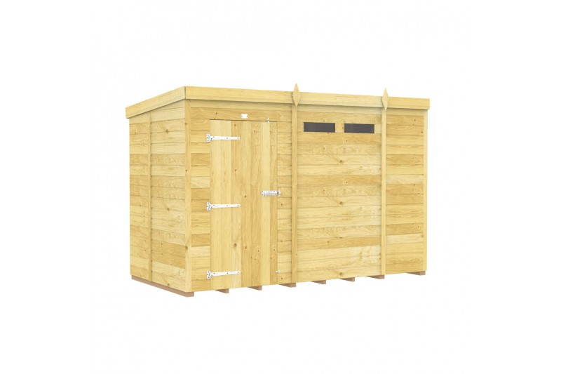 10ft x 5ft Pent Security Shed
