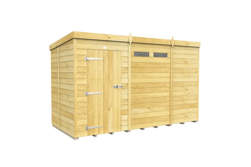 11ft x 5ft Pent Security Shed