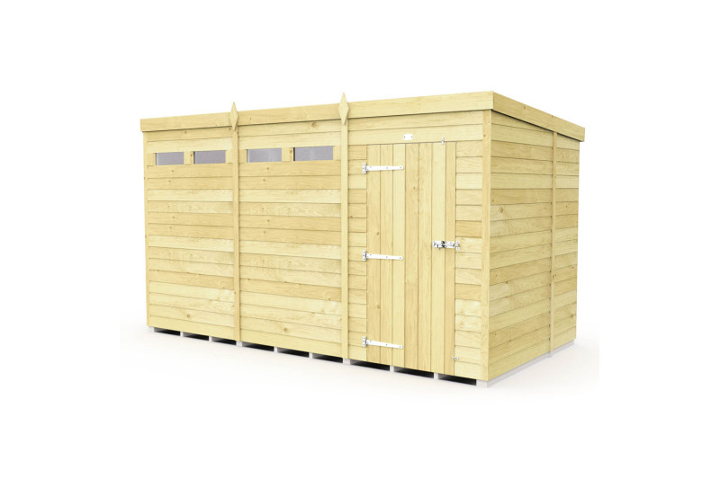12ft x 6ft Pent Security Shed