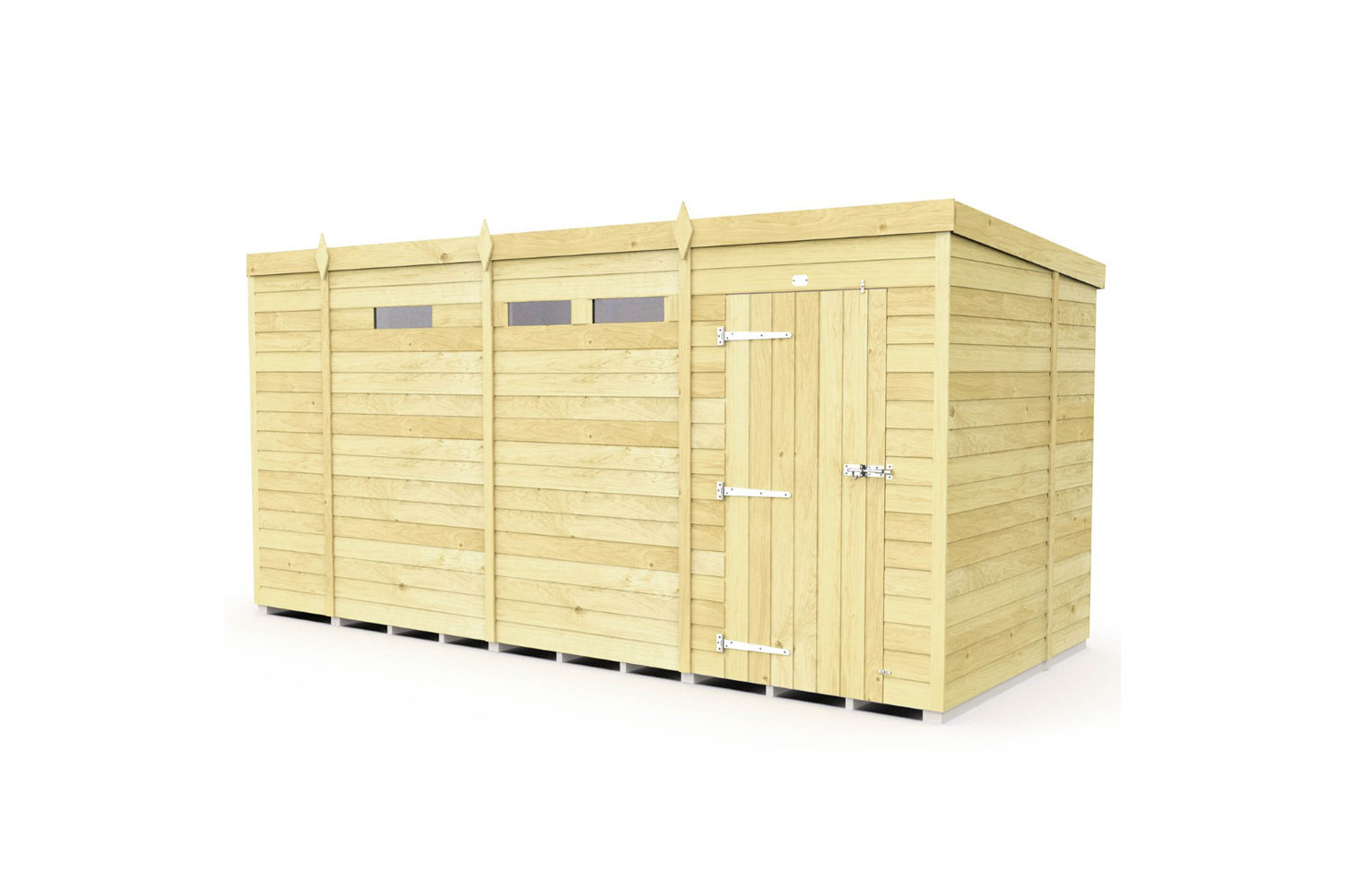 13ft x 6ft Pent Security Shed