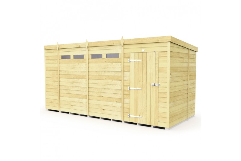 15ft x 6ft Pent Security Shed