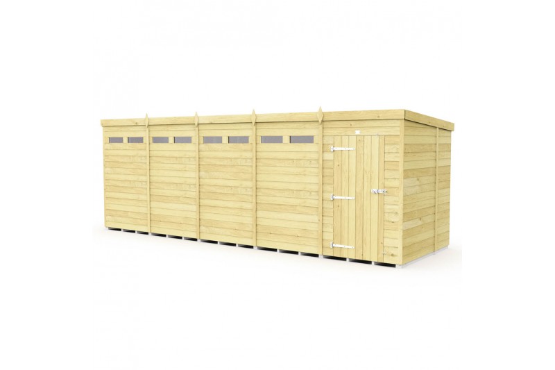 20ft x 6ft Pent Security Shed
