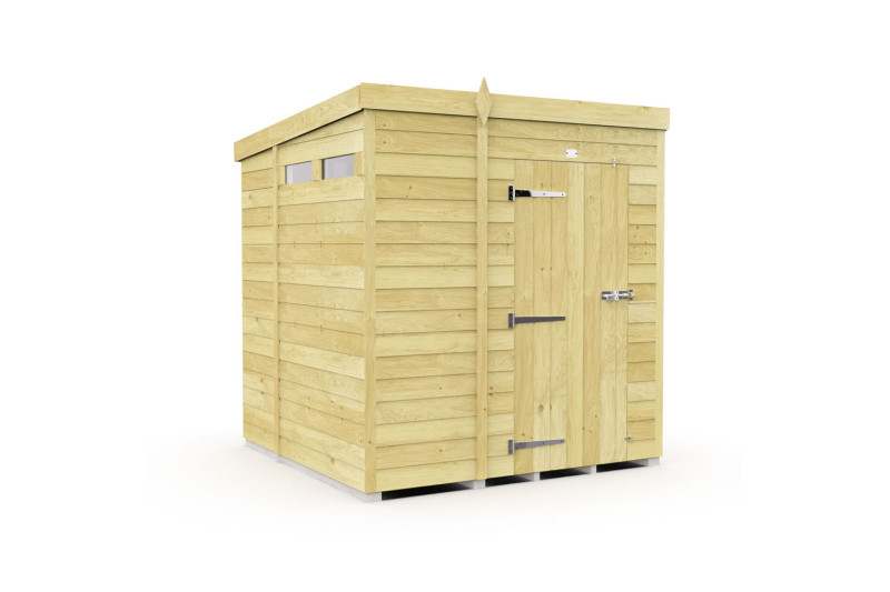 7ft x 6ft Pent Security Shed