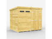 8ft x 6ft Pent Security Shed